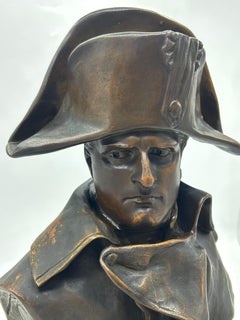 Renzo Colombo (1856–1885) — Bronze bust of Napoleon I, France, circa 1885
