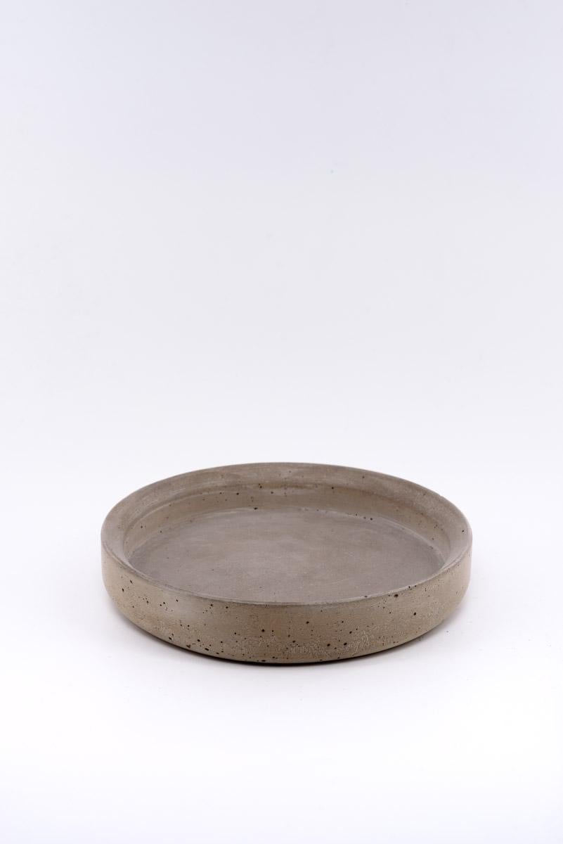 21st Century Renzo Set Concrete Tray 100% Handmade in Italy For Sale 4