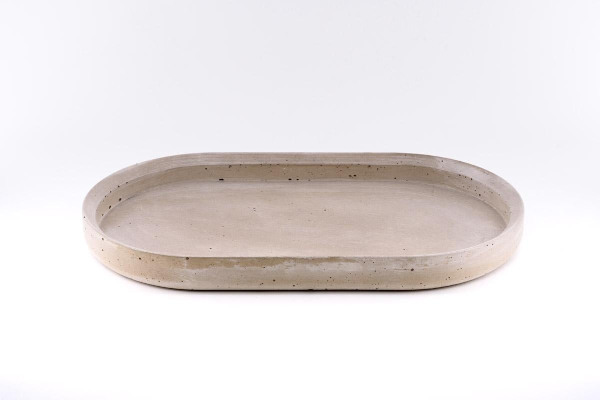 21st Century Renzo Set Concrete Tray 100% Handmade in Italy For Sale 5