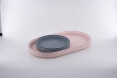 Vassoio in calcestruzzo del 21° secolo Renzo Set 100% fatto a mano in Italia