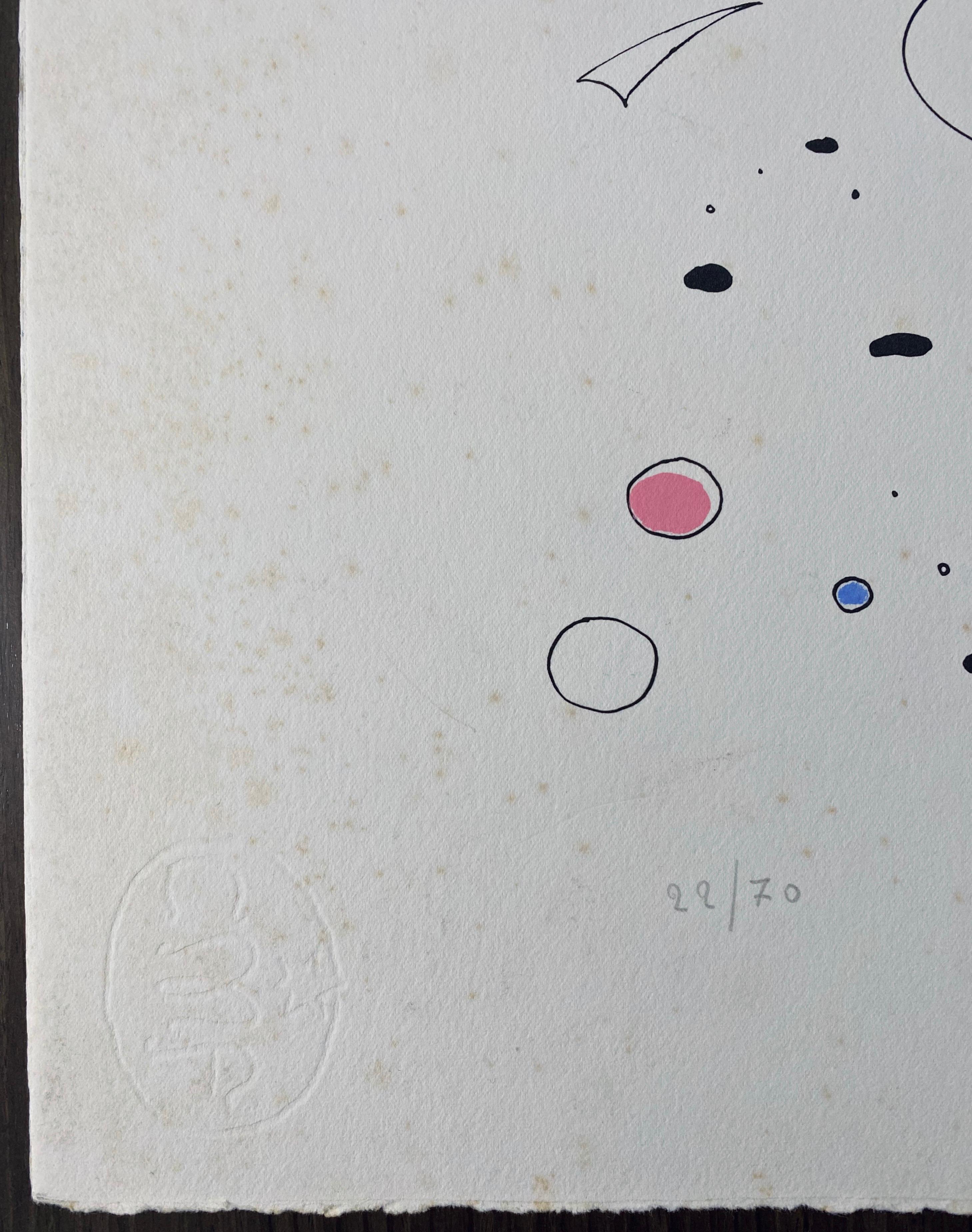 Litografia astratta di un artista italiano in vendita 2