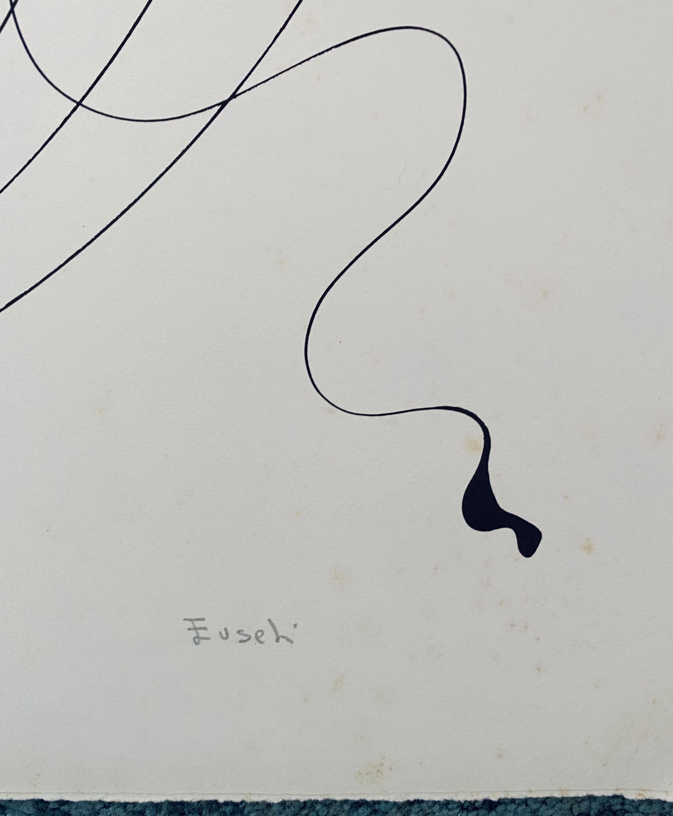 Litografia astratta di un artista italiano in vendita 2