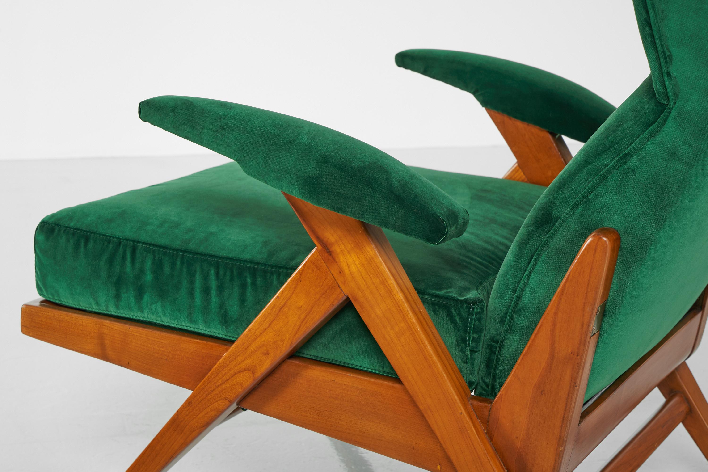 Renzo Franchi Adjustable Lounge Chairs Camea, Italy, 1955 4