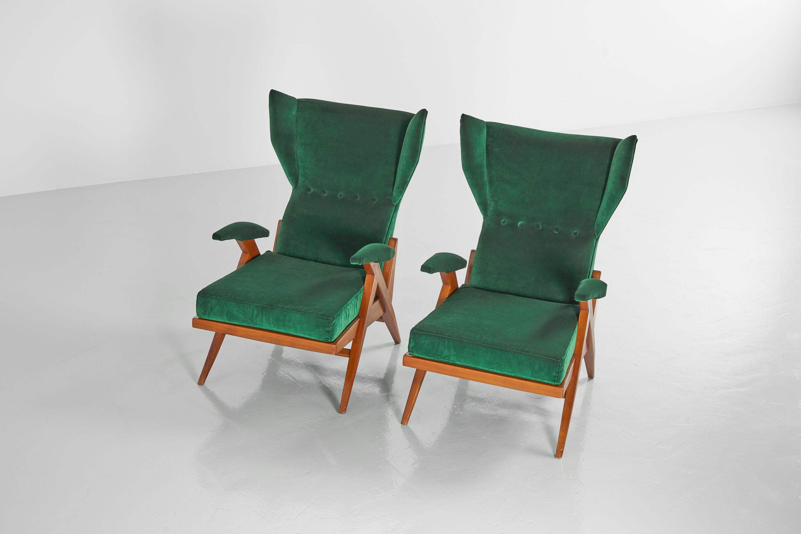 Renzo Franchi Adjustable Lounge Chairs Camea, Italy, 1955 7