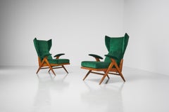 Renzo Franchi Adjustable Lounge Chairs Camea, Italy, 1955