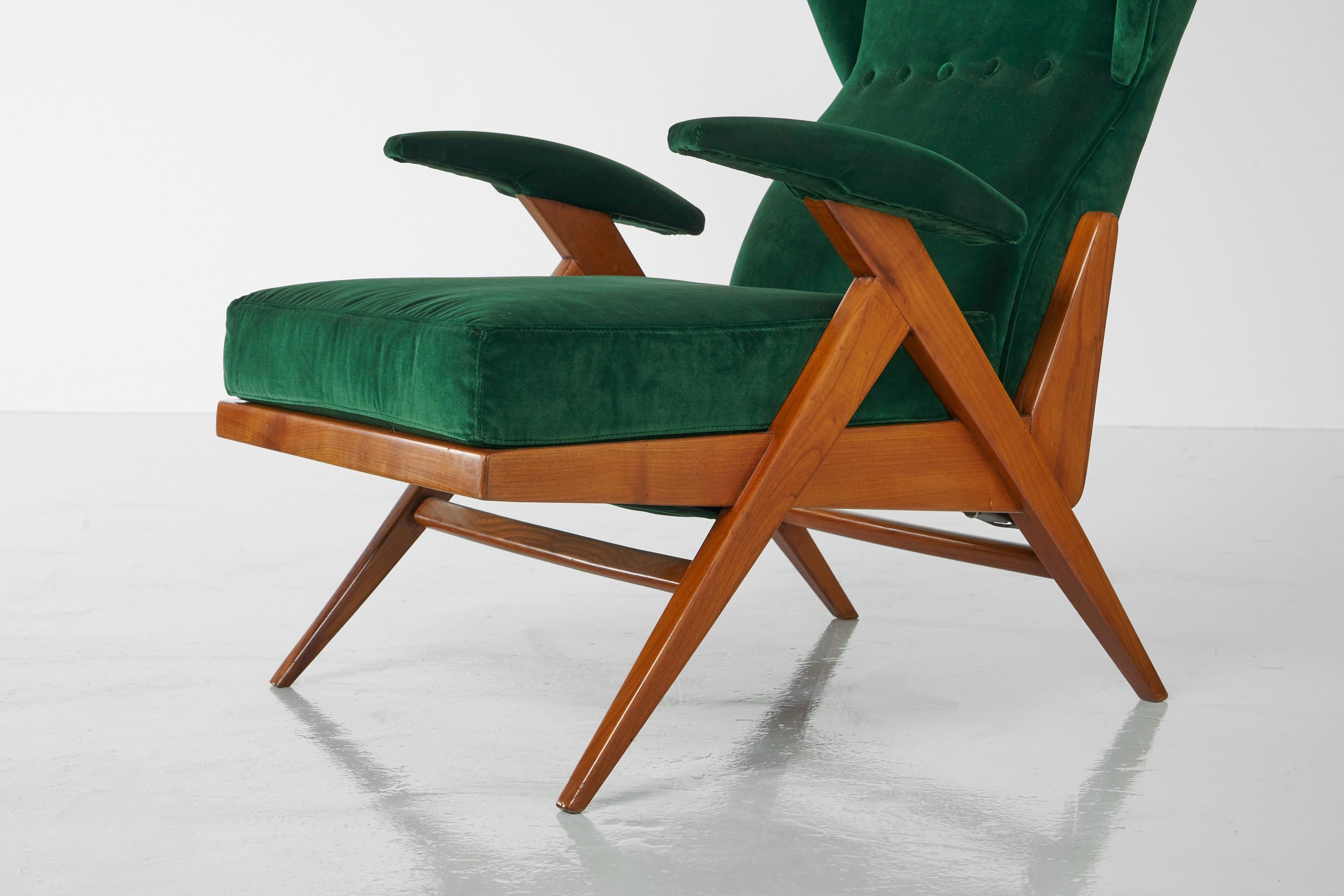 Renzo Franchi Adjustable Lounge Chairs Camea, Italy, 1955 1