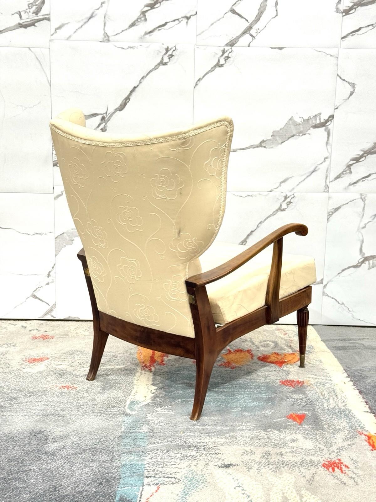 Renzo Franchi Camerani Poltrona Reclinabile Mod. Camea 1950 Design Mid-century im Angebot 3