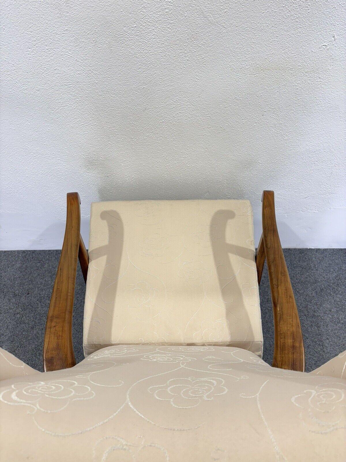 Renzo Franchi Camerani Recliner Sessel Mod. Camea 1950 Design Mitte des Jahrhunderts im Angebot 4