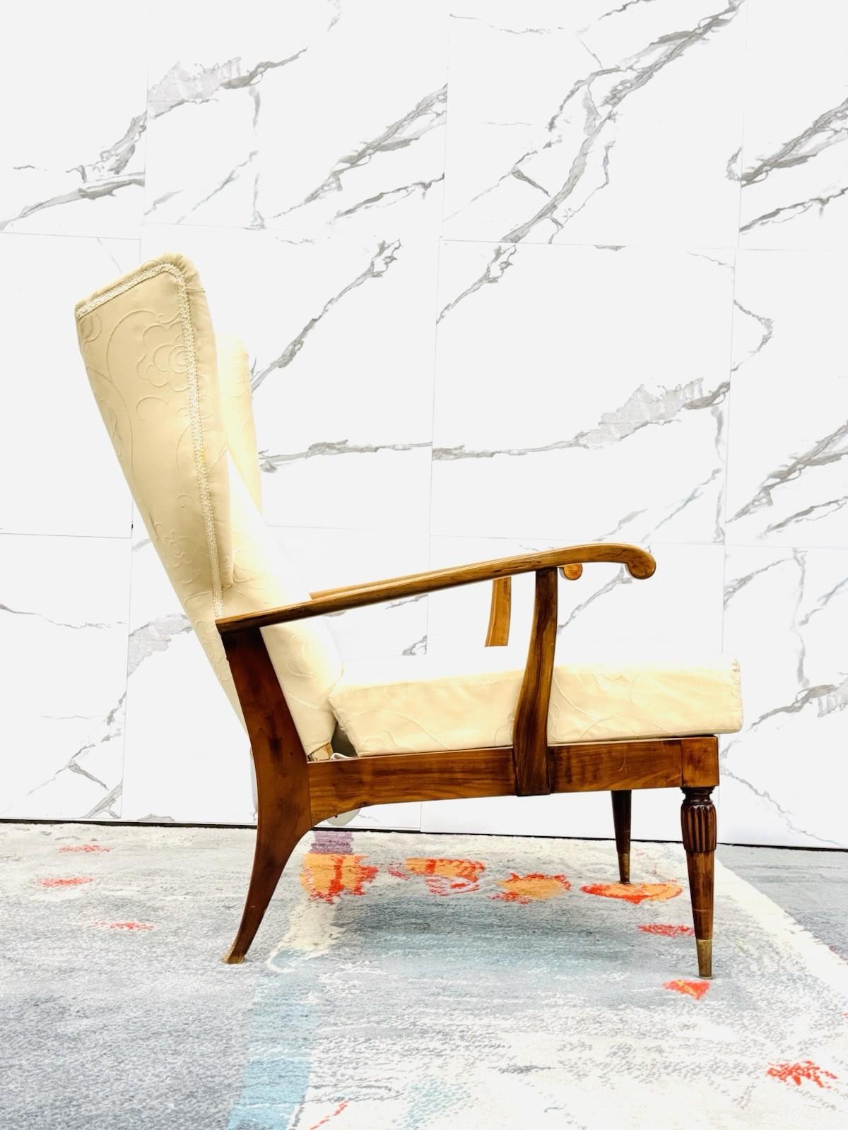 Renzo Franchi Camerani Poltrona Reclinabile Mod. Camea 1950 Design Mid-century (Moderne der Mitte des Jahrhunderts) im Angebot