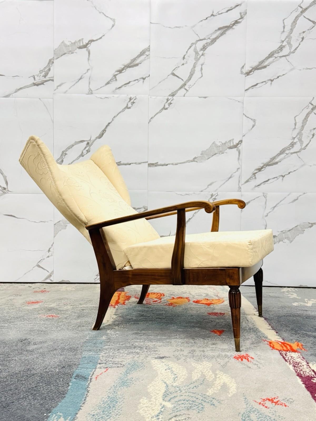 Renzo Franchi Camerani Poltrona Reclinabile Mod. Camea 1950 Design Mid-century (Italian) im Angebot