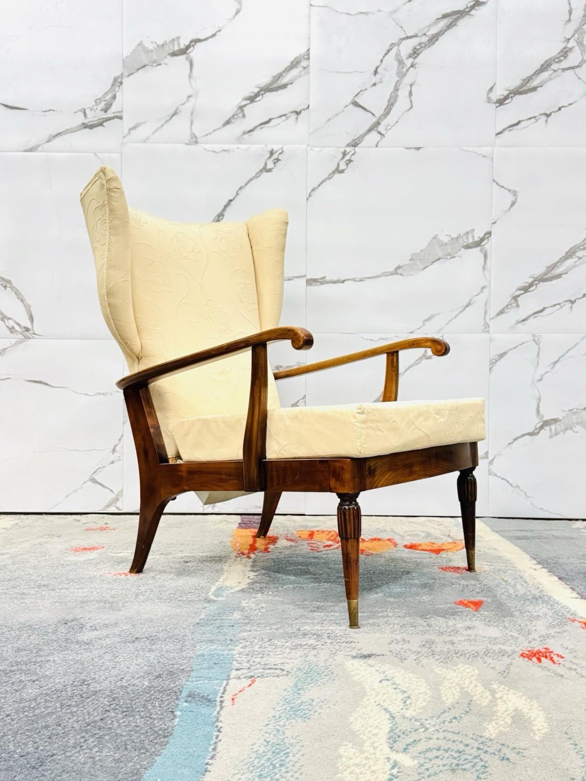 Renzo Franchi Camerani Poltrona Reclinabile Mod. Camea 1950 Design Mid-century im Zustand „Hervorragend“ im Angebot in Taranto, IT