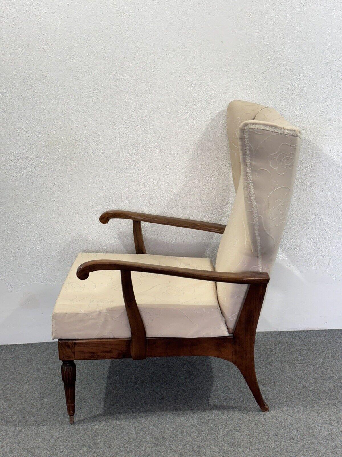 Renzo Franchi Camerani Recliner Sessel Mod. Camea 1950 Design Mitte des Jahrhunderts (Holz) im Angebot
