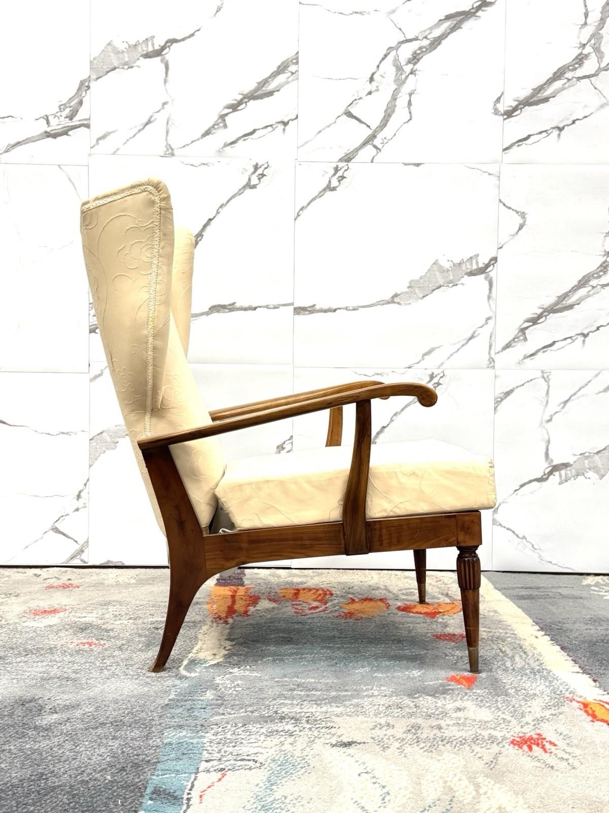 Renzo Franchi Camerani Poltrona Reclinabile Mod. Camea 1950 Design Mid-century im Angebot 2