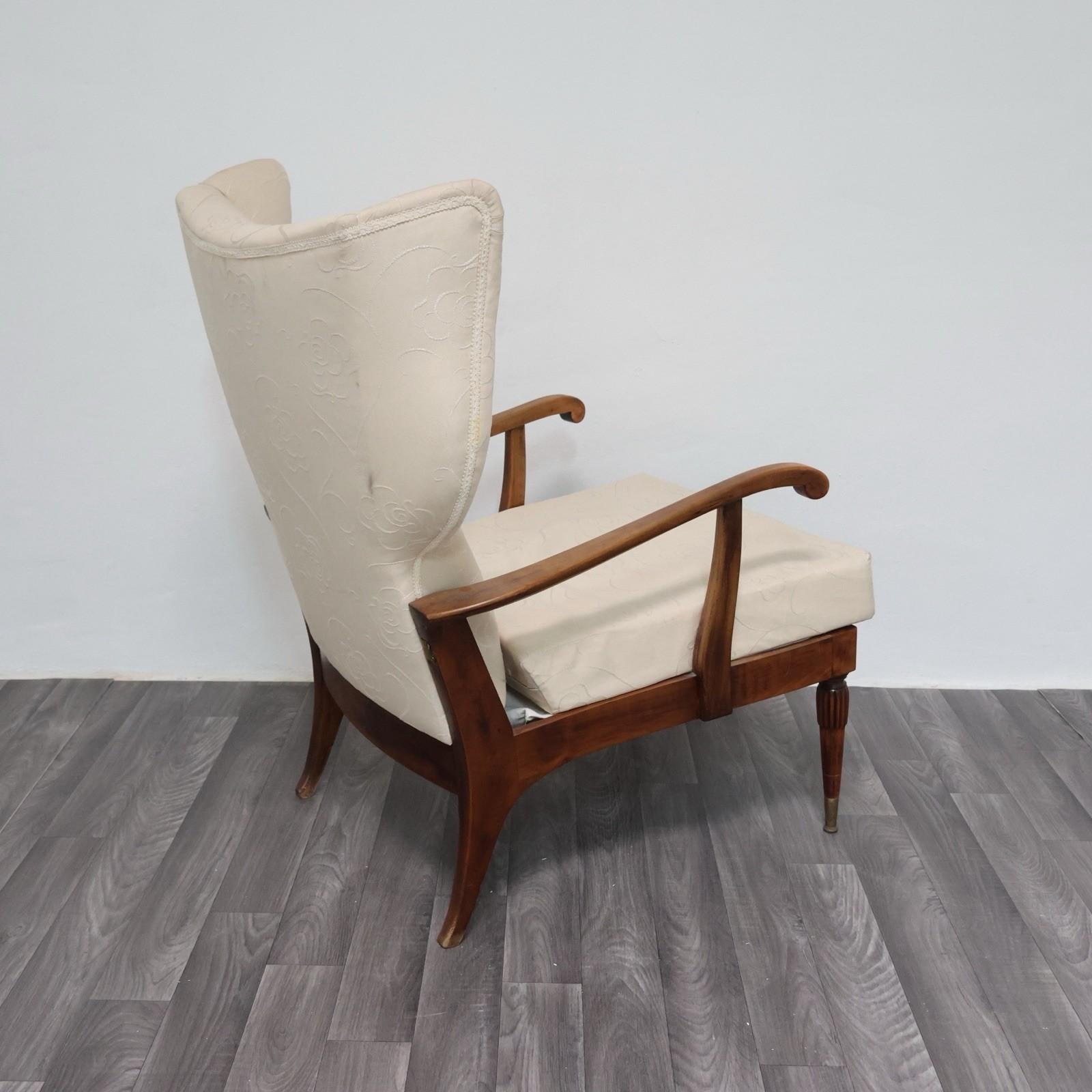 Renzo Franchi Camerani Poltrona Reclinabile Mod. Camea 1950 Design Mitte des Jahrhunderts im Angebot 2