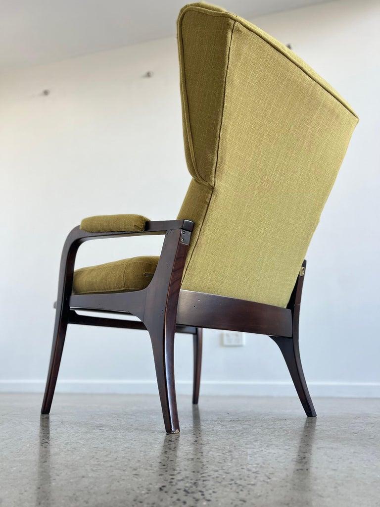 Fauteuil inclinable Renzo Franchi pour Brianzola Camera Lounge avec pouf en vente 5