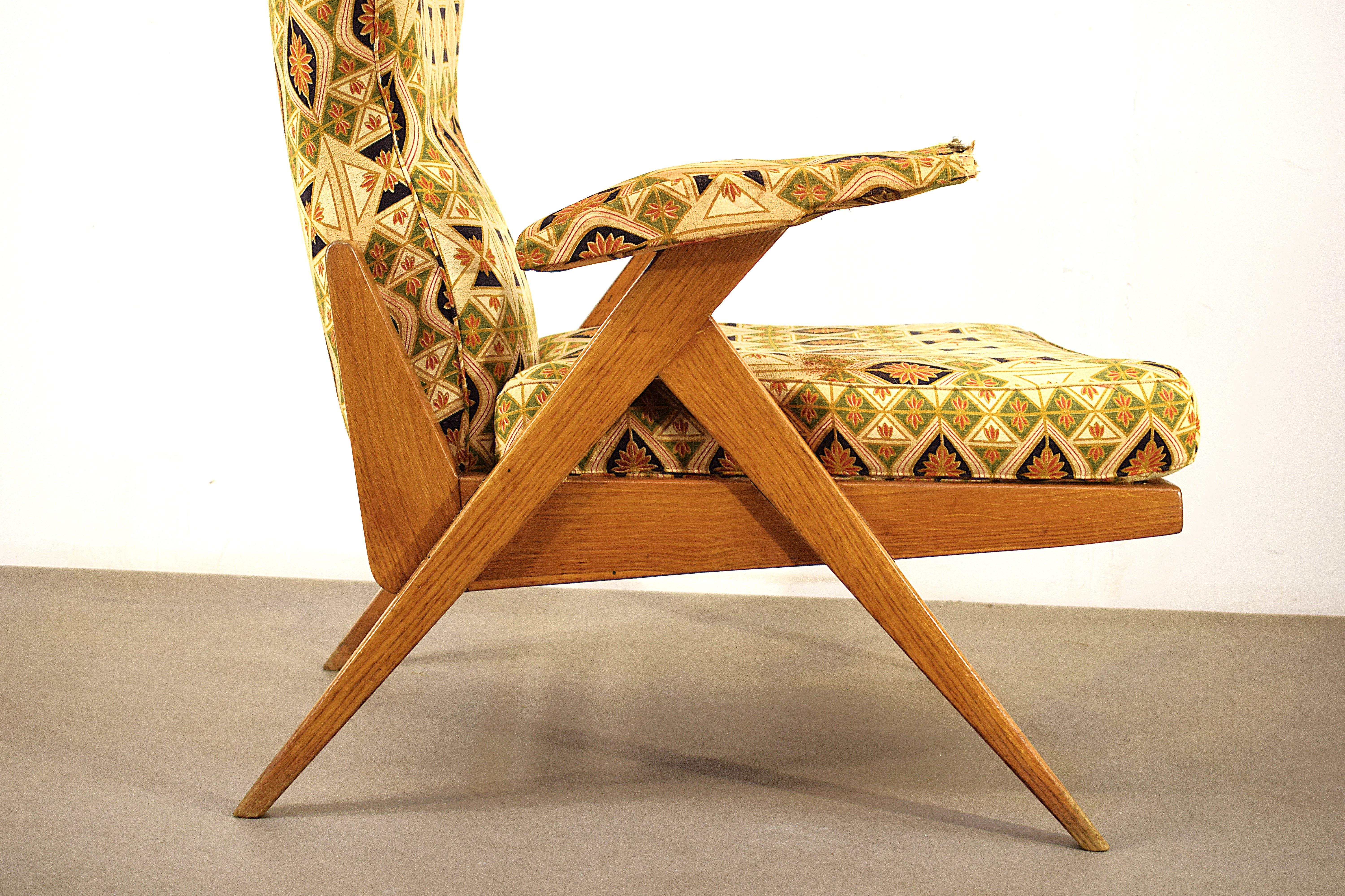 Italian Renzo Franchi -  Camea Armchair, 1950 For Sale
