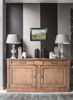 Street View in France, Oil on Canvas Painting by Renzo Gori