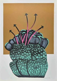 Fiore Segnale – Lithographie von Renzo Margonari – 1976