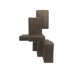 "Renzo" Mixed-Media Table Top Sculpture in Bronze Finish by Dan Schneiger