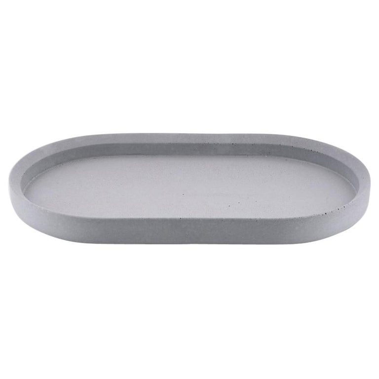 21st Century Concrete Cement Tray Centrepiece Handmade in Italy Light Grey  Color For Sale at 1stDibs | cement trays, concrete trays, concrete tray