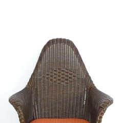 Renzo Mongiardino Paire de fauteuils Astrea en osier pour Bonacina, Italie 1977