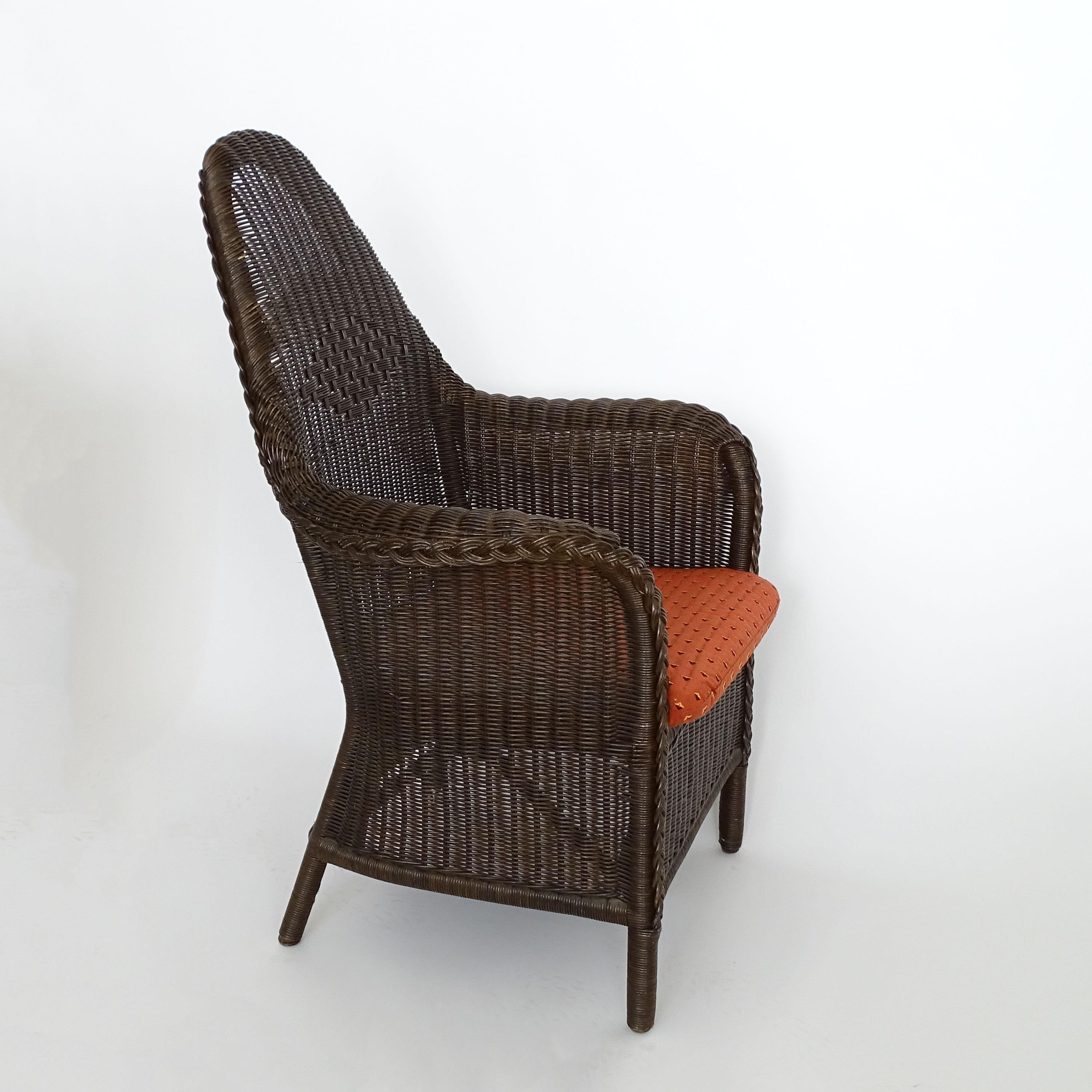 Renzo Mongiardino Pair of Wicker Astrea Armchairs for Bonacina, Italy 1977 For Sale 3