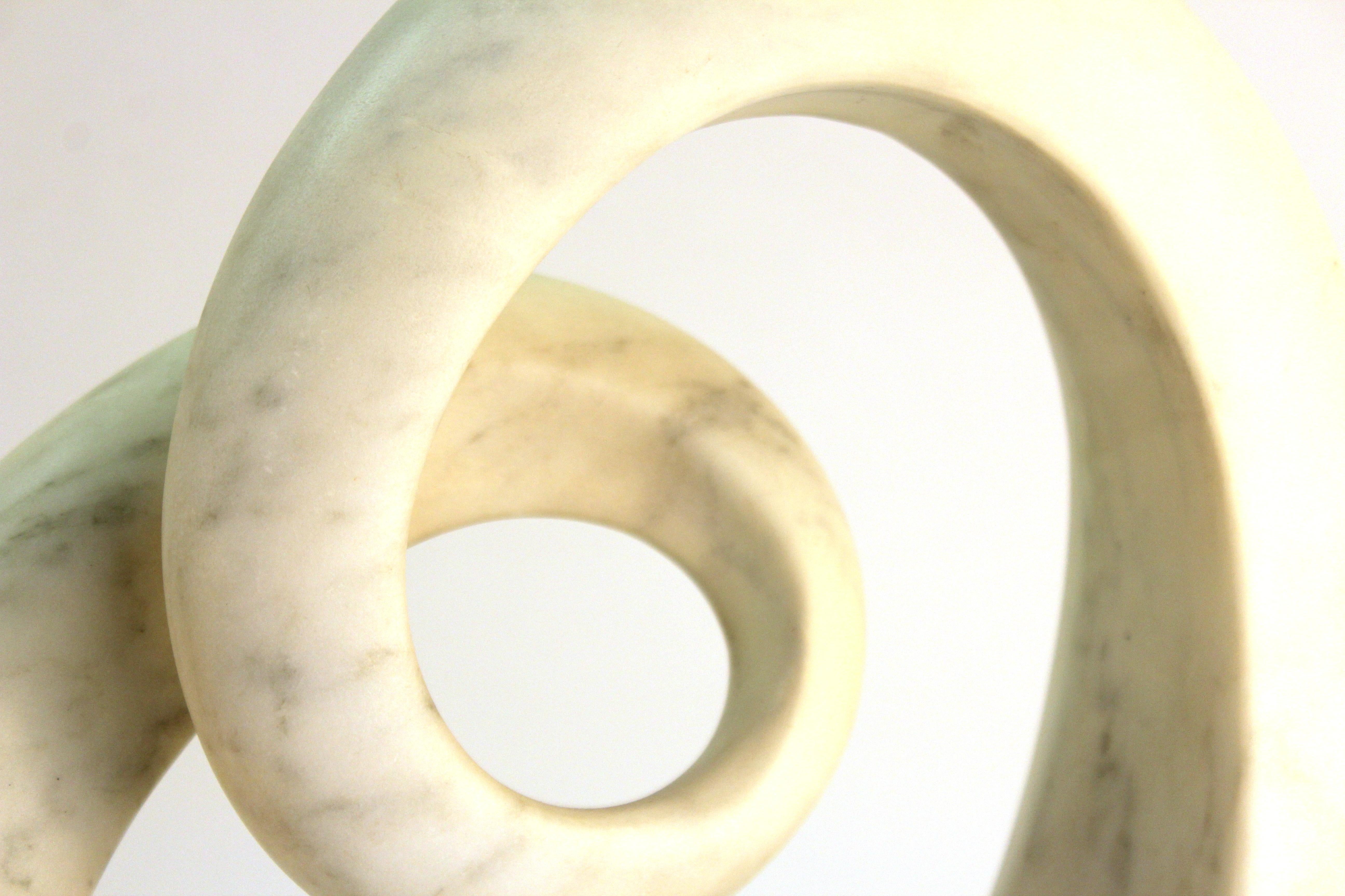 Renzo Palmerini Modern Abstract Marble 'Infinity' Sculpture 2