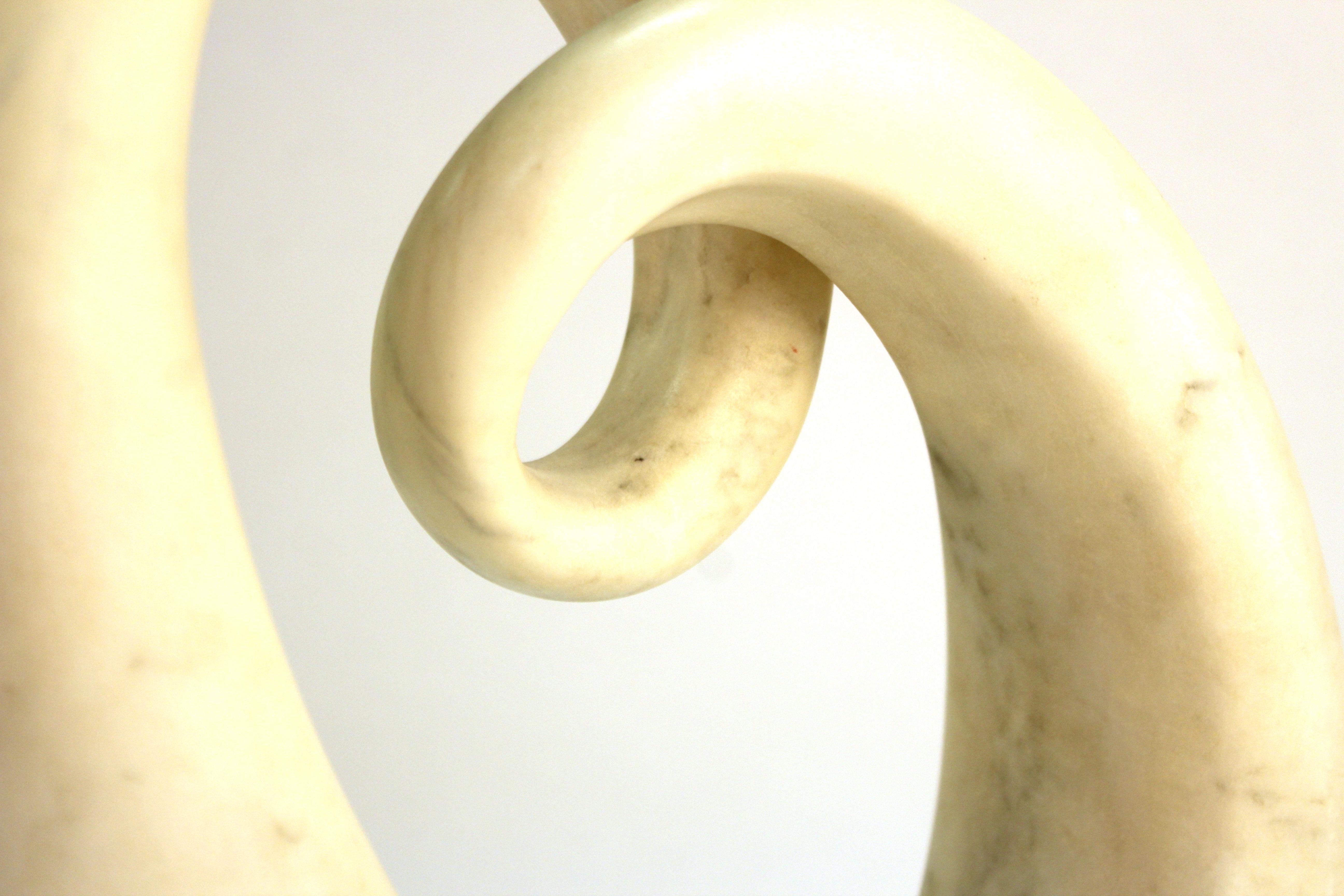Renzo Palmerini Modern Abstract Marble 'Infinity' Sculpture 3