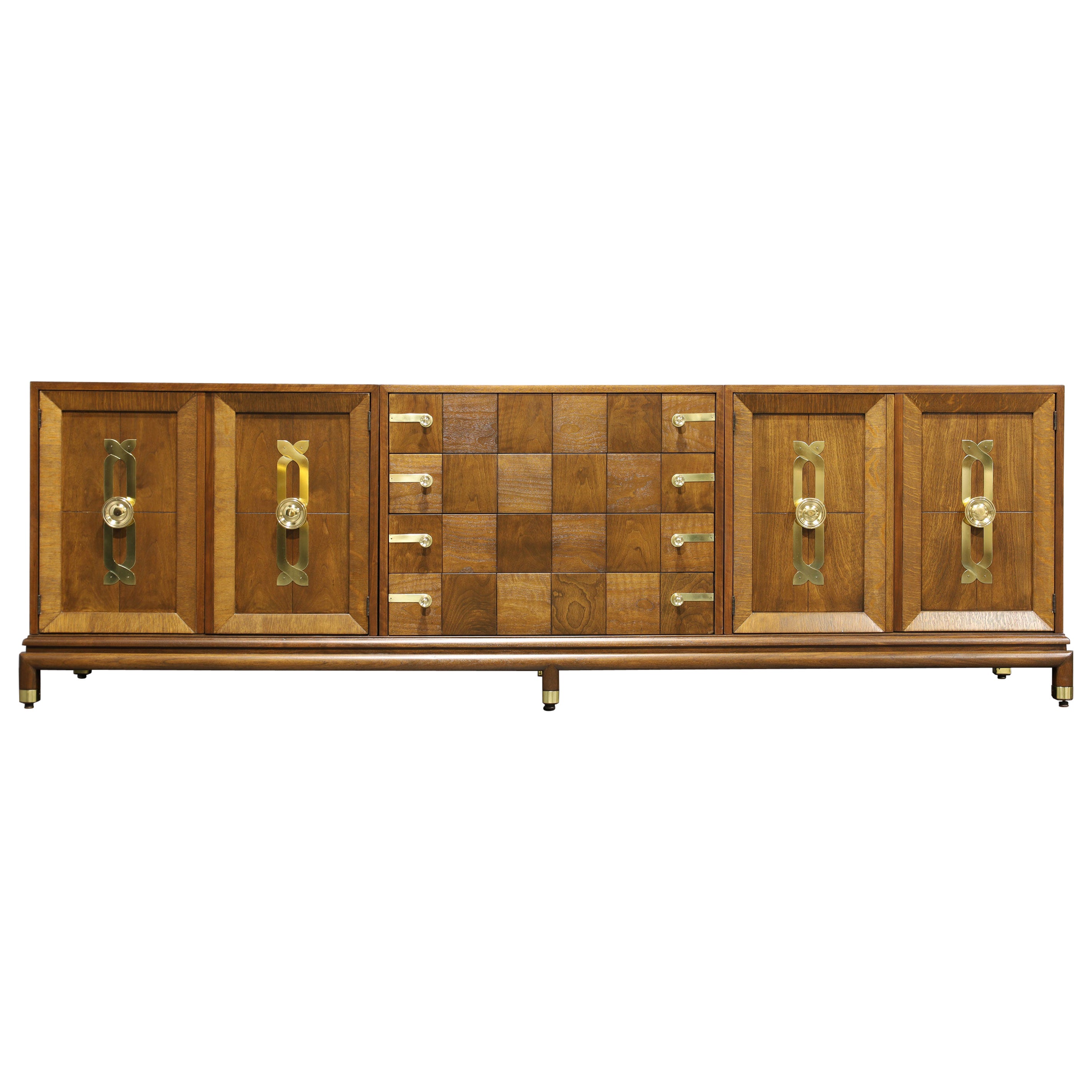 Renzo Rutili for John Stuart/Johnson Furniture Large Sideboard in Walnut