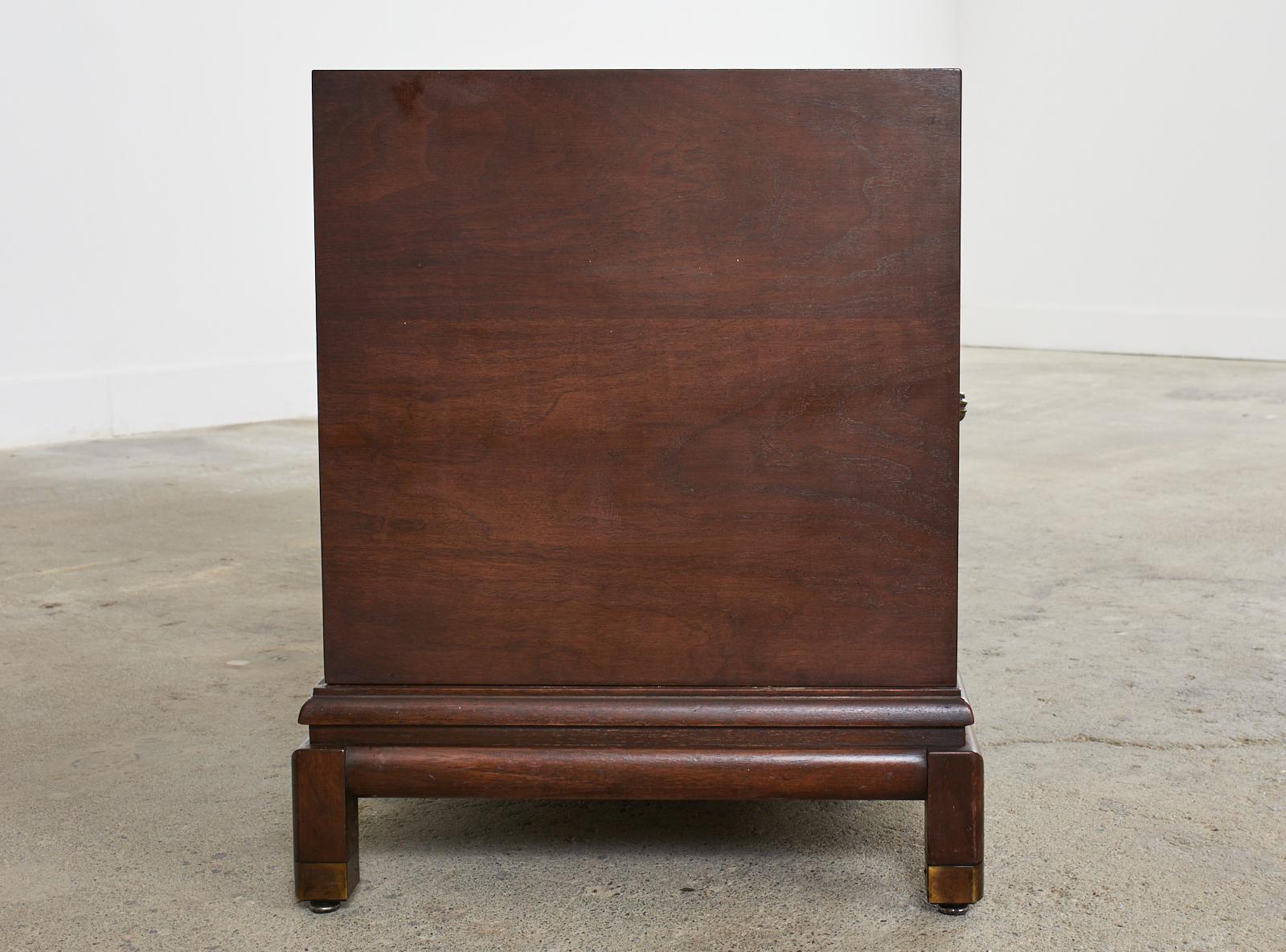 Renzo Rutili for Johnson Furniture Walnut Cabinet Credenza For Sale 7