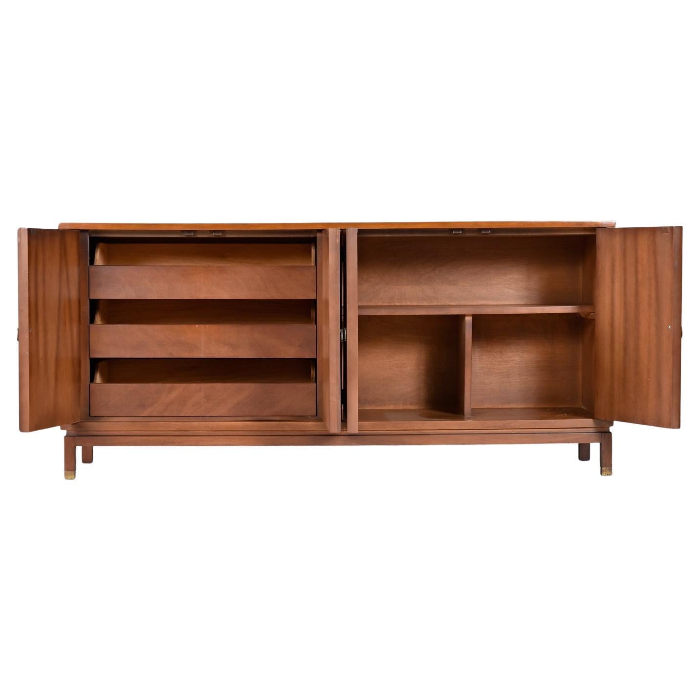 Renzo Rutili Style Fretwork Credenza Buffet In Good Condition In Chattanooga, TN