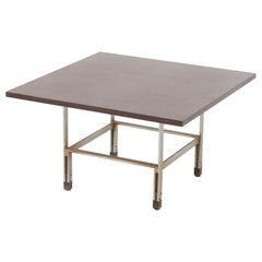 Table basse italienne vintage Renzo Schirolli, LABEL D'ORIGINE
