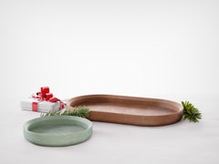 Renzo Set Bandeja de hormigón Made in Italy Brown&Green Cement Edición de Navidad