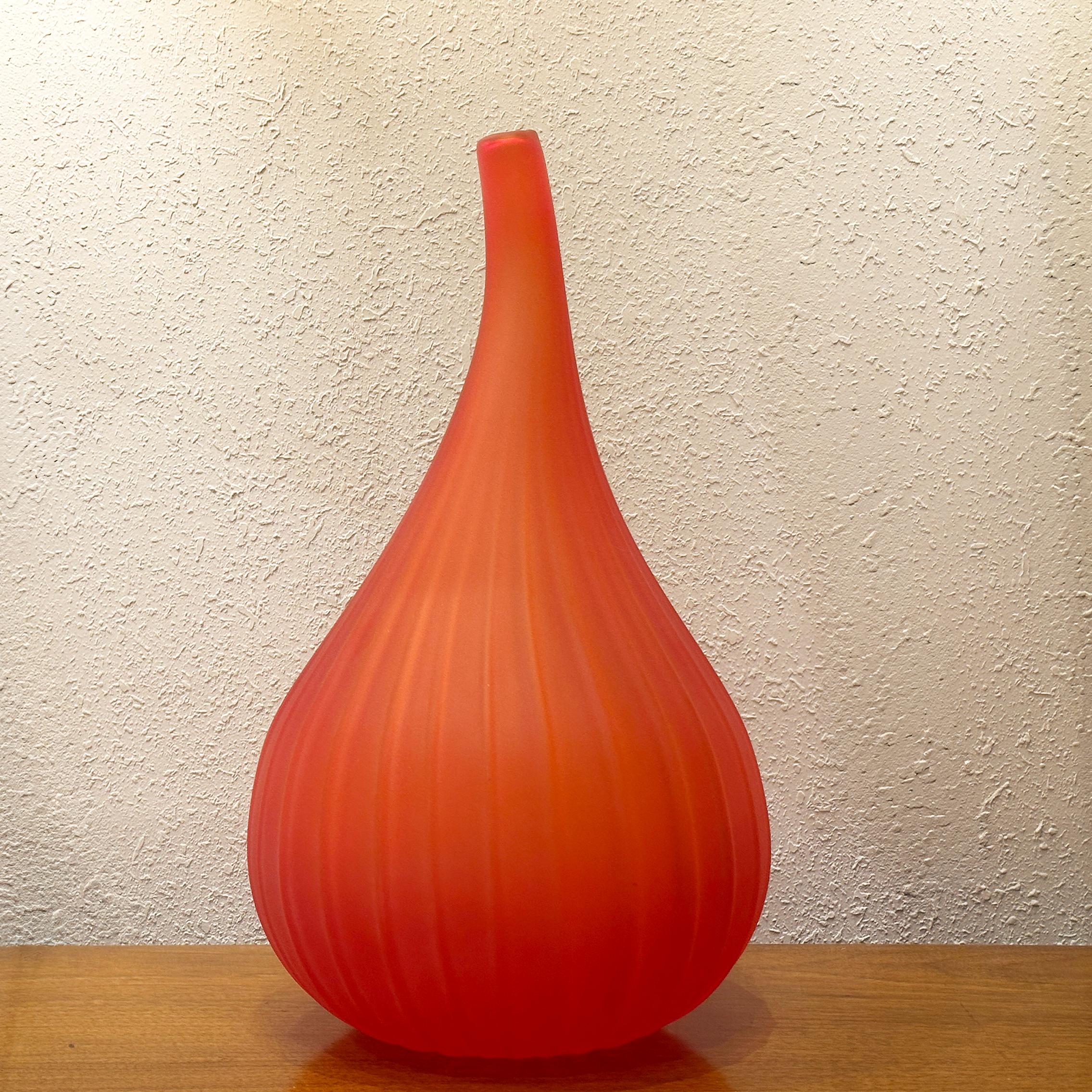 Renzo Stellon for Salviati Orange Satin Finish 