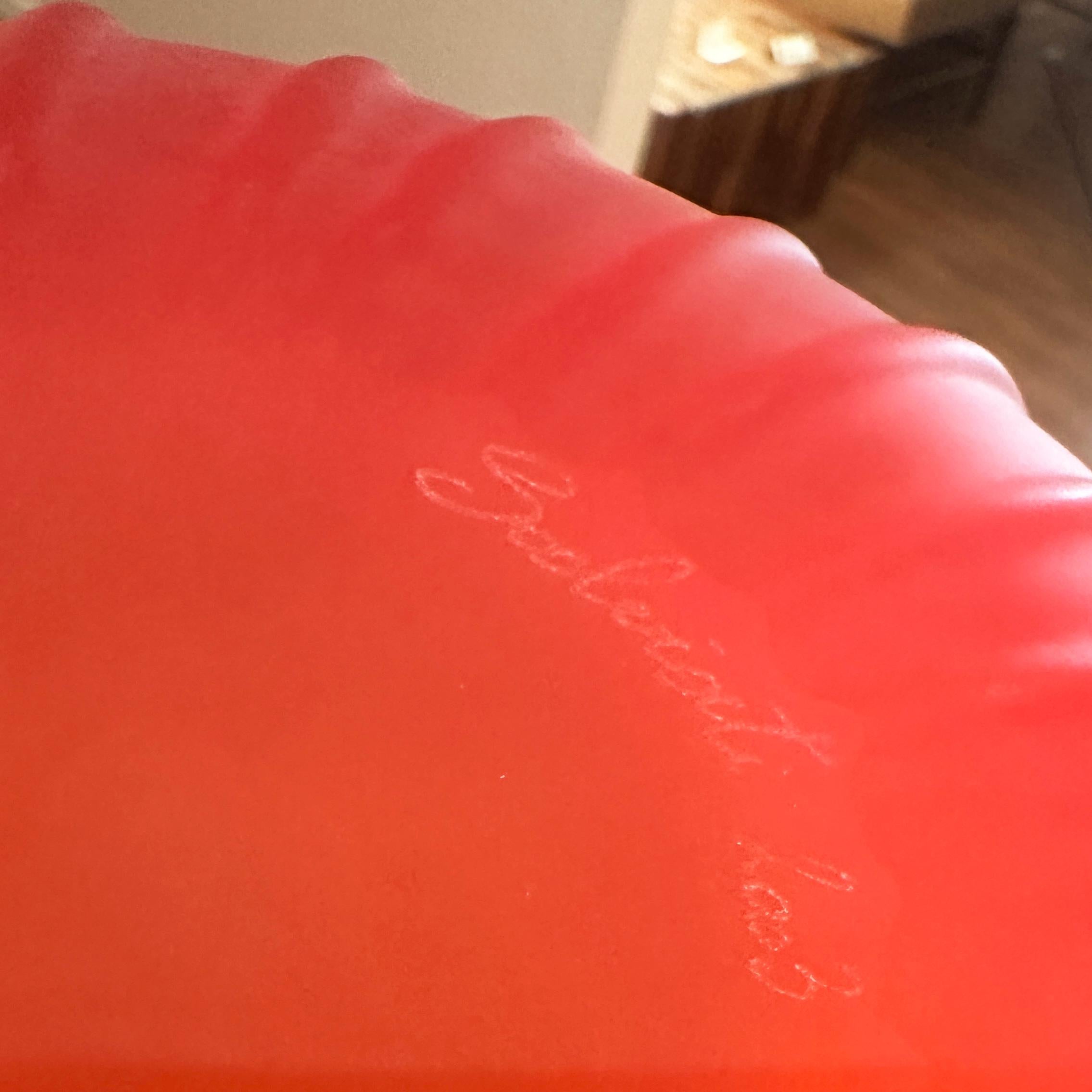 Renzo Stellon for Salviati Orange Satin Finish 