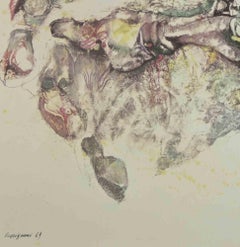 Composition - Print by Renzo Vespignani - 1960s