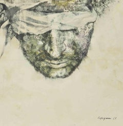 Figure - Print by Renzo Vespignani - 1960s