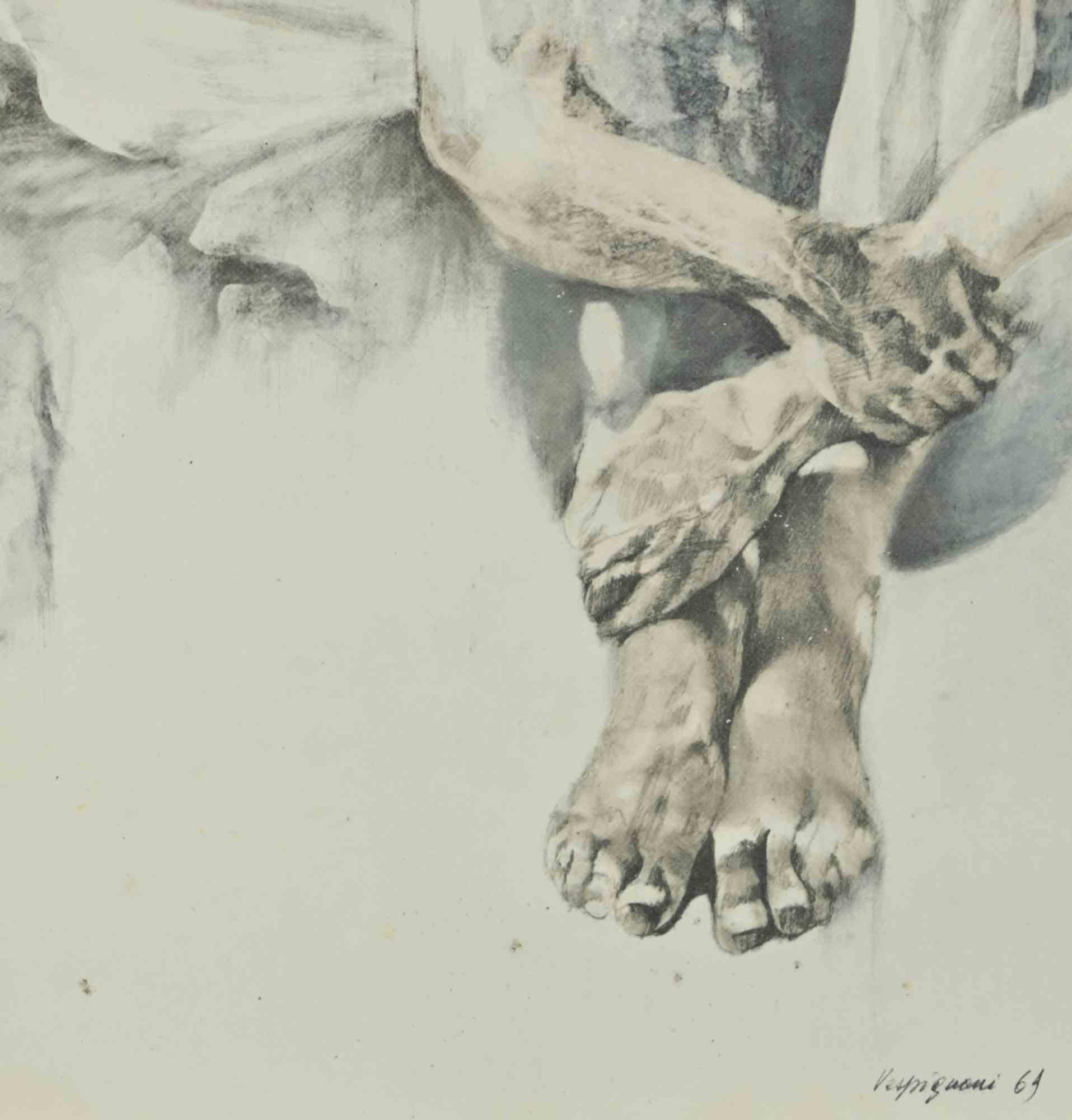Figure - Stampa di Renzo Vespignani - Anni '60 1