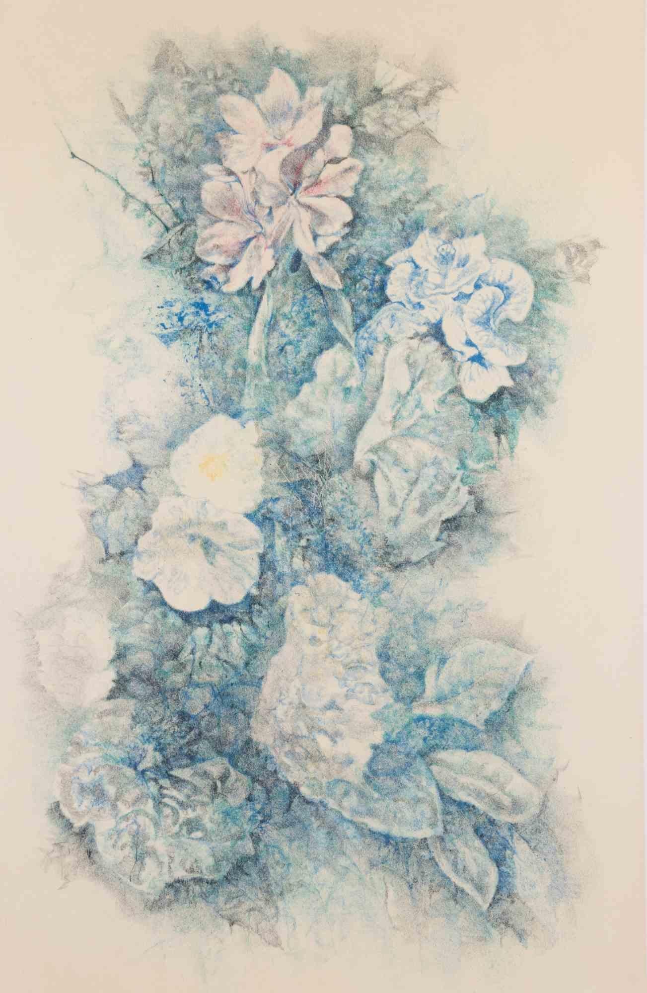 Flowers de Renzo Vespignani - 1980 en vente 1