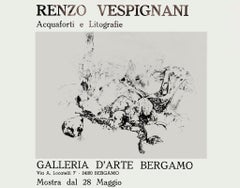 Renzo Vespignani - Vintage Exhibition Poster - 1971