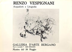 Affiche vintage de Renzo Vespignani, Exposition d'affiches, 1971