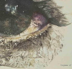 Gli occhi - Stampa di Renzo Vespignani - Anni '60