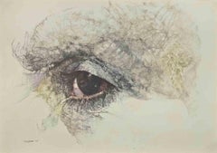 The Eyes - Print by Renzo Vespignani - 1960s