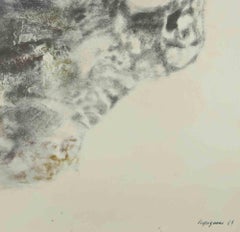 El rostro - Grabado de Renzo Vespignani - Años 60