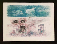 Ohne Titel - Lithographie von Renzo Vespignani - 1990