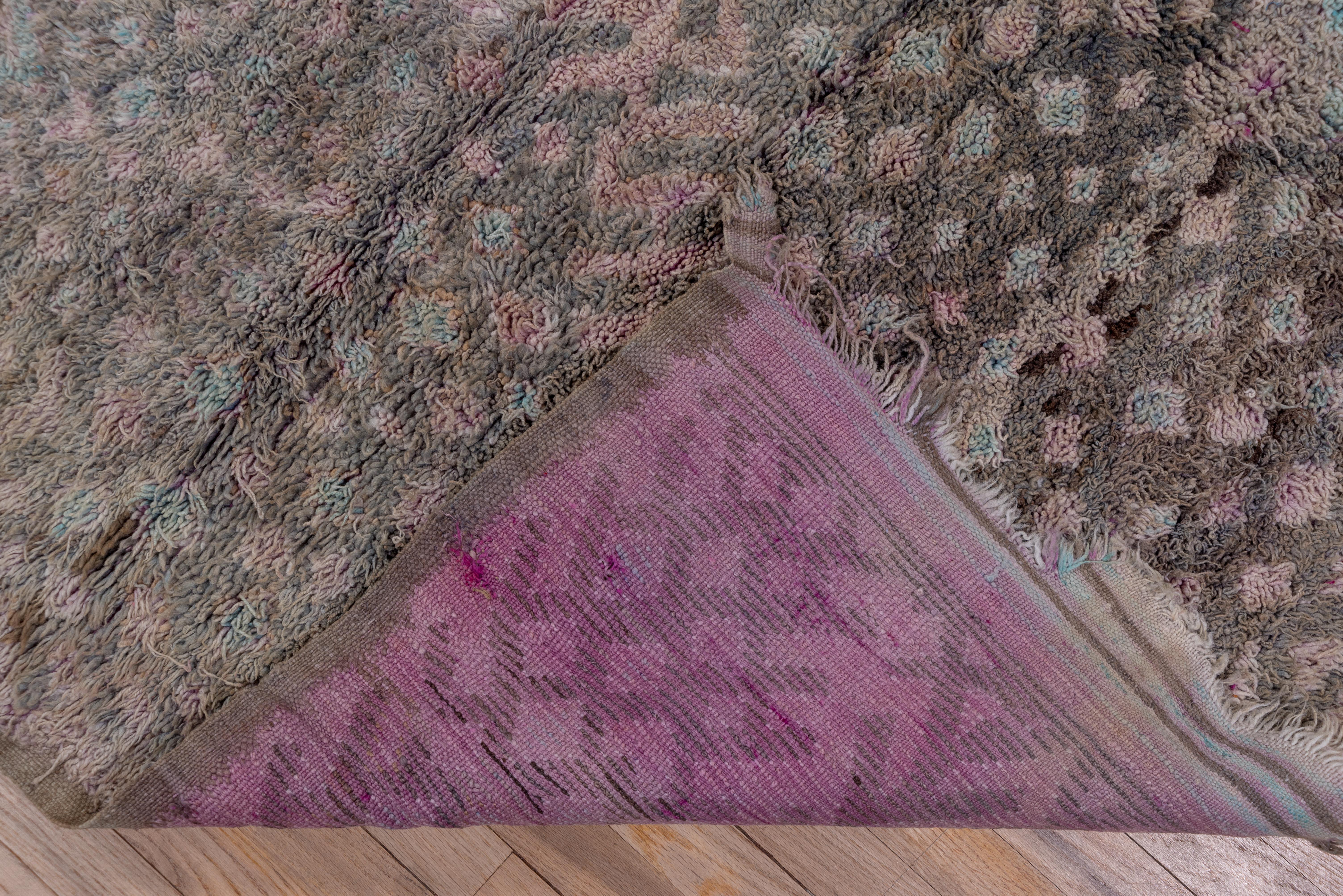 Repeating Diamond Medallion Moroccan Rug For Sale 1