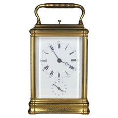 Antique Repeating Drocourt Carriage Clock with Alarm