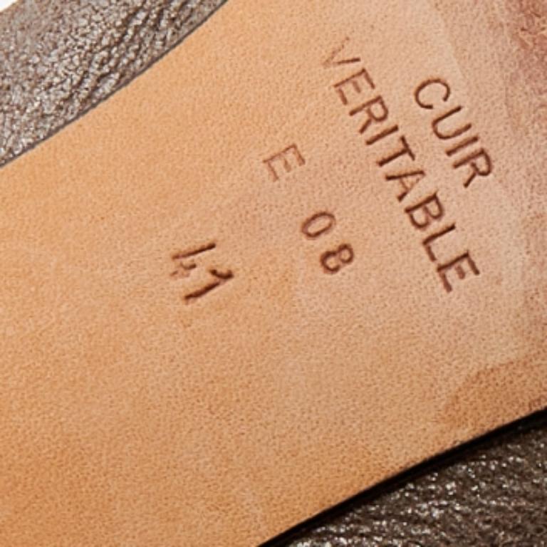 Repetto Zapatos de tacón de ante caqui con detalle de lazo talla 41 en venta 3