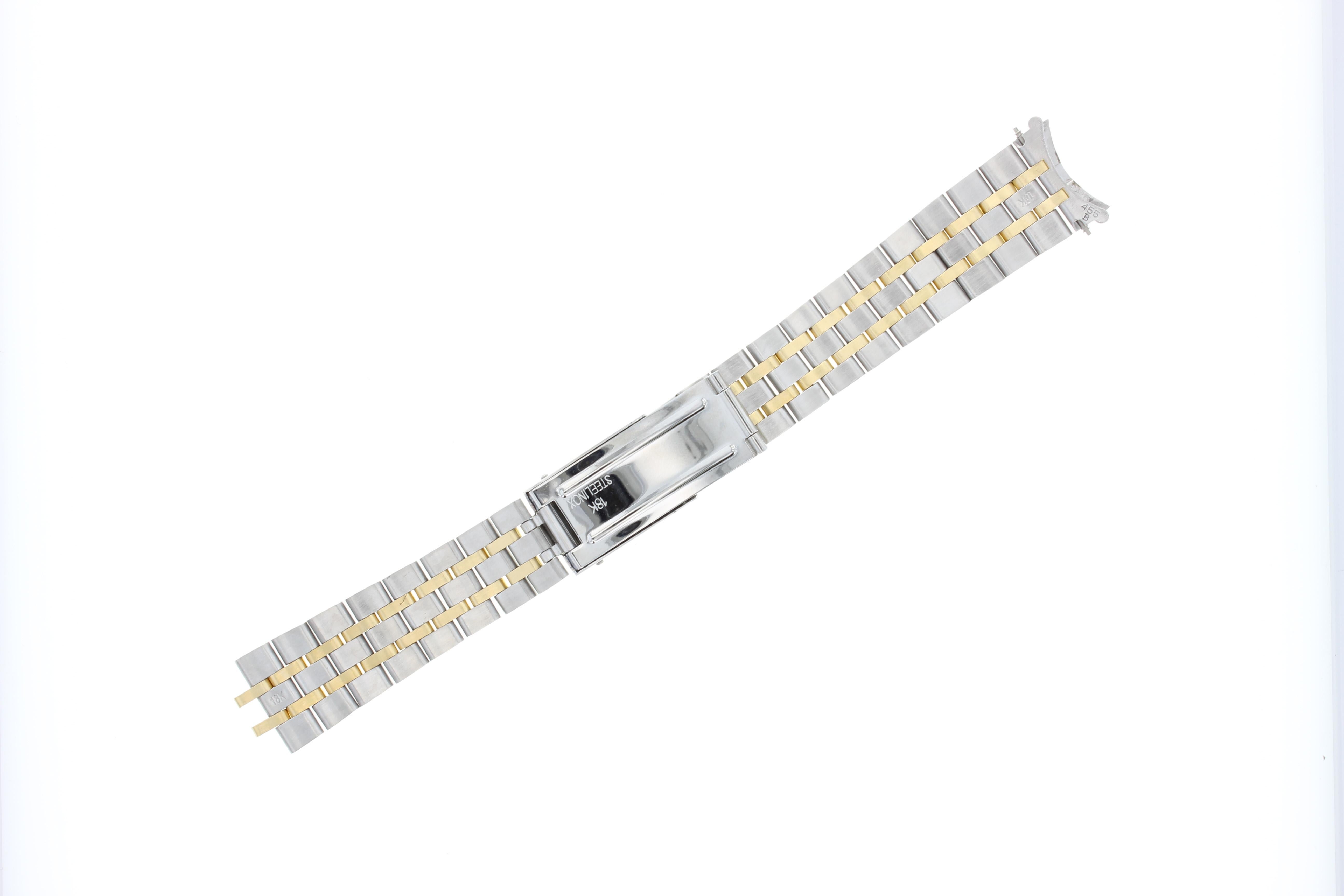 Women's or Men's Replacement Band for any Mens Rolex 18k Stainless Steel WatchBand w. 19mm end For Sale