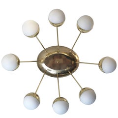 Replacement Glass for Eight-Globe Oval Flush Mount Chandelier
